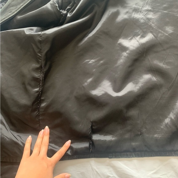 Danier 100% genuine leather coat black Mens size MED full zip with collar - Picture 10 of 16